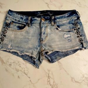 American eagle jean shorts